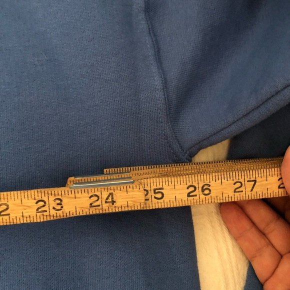 VTG embellished Blue Floral Women's Sweater XL in Mens so more room for women - Picture 6 of 7